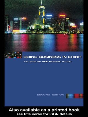 cover image of Doing Business in China